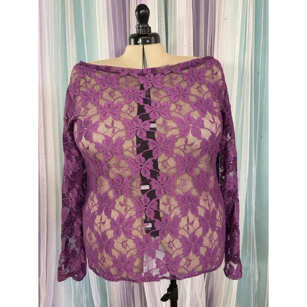 Purple Lace Top